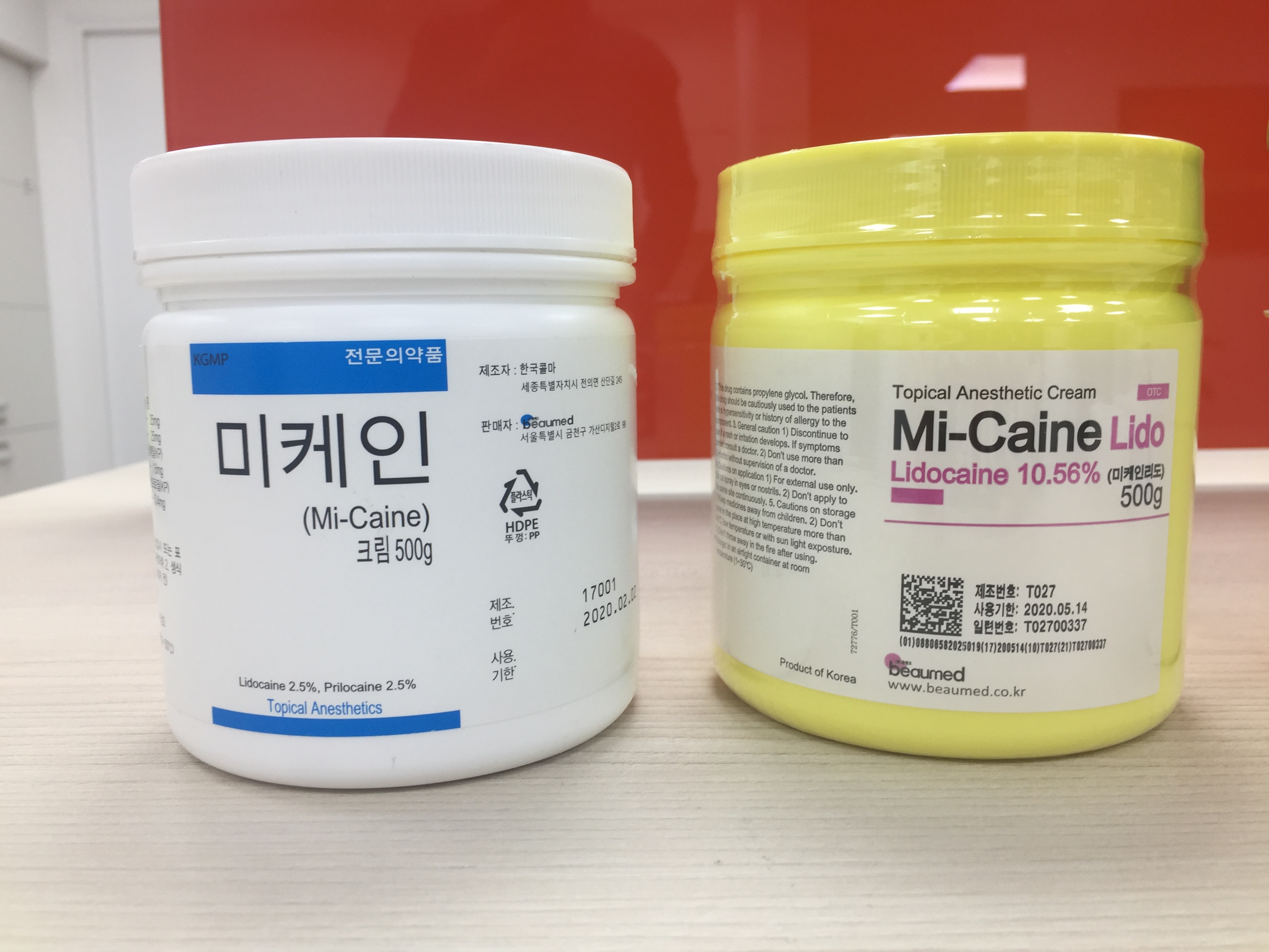 Mi – Caine Lidocaine 10,56% (Dạng kem) 500g